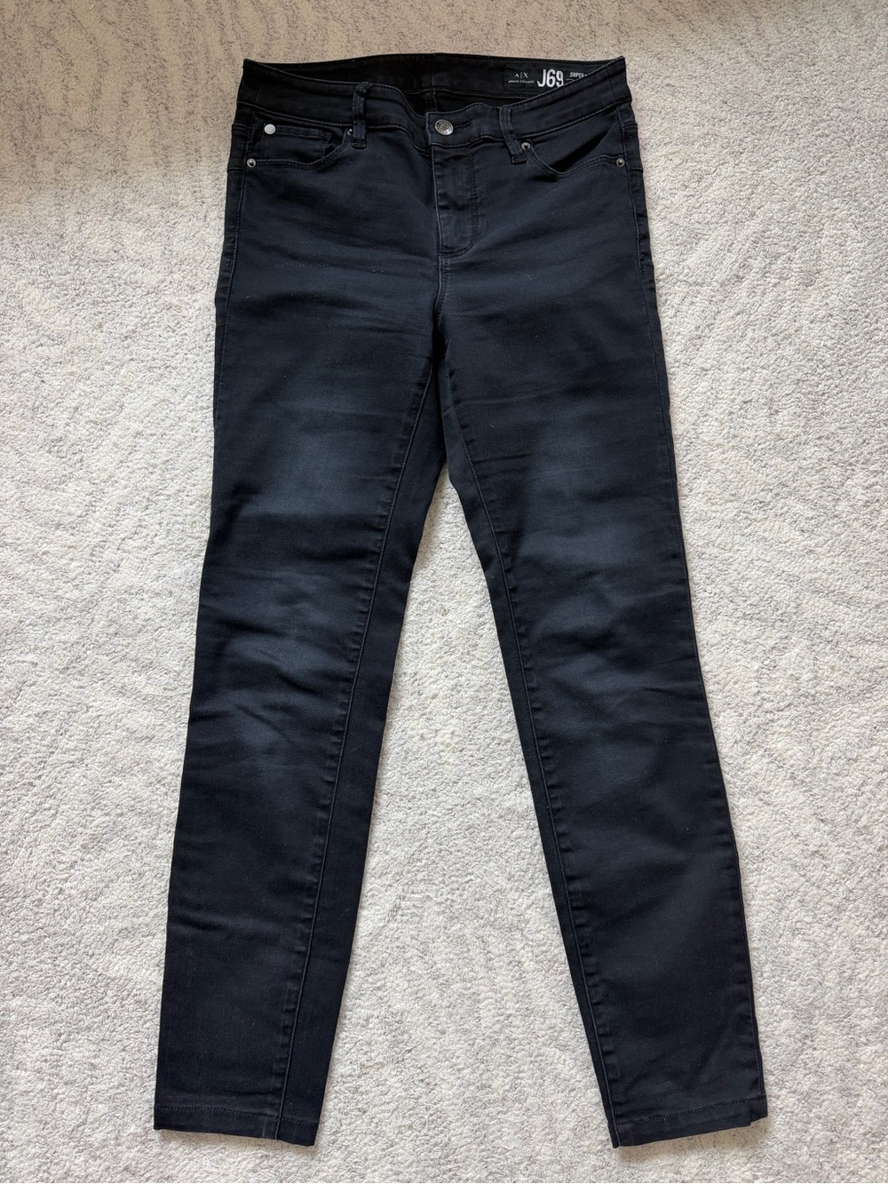 Armani Exchange Black Super Skinny Jeans Size 26
